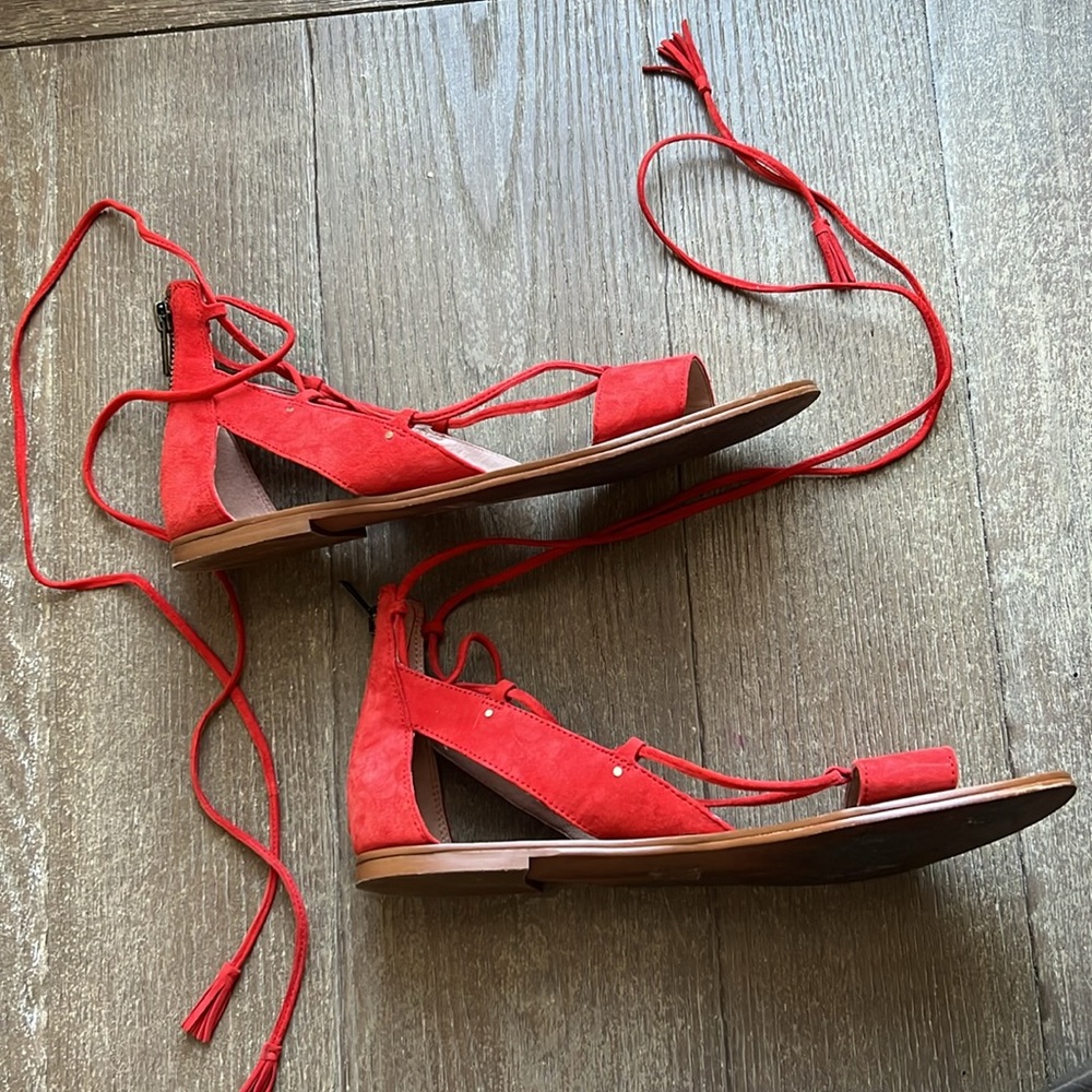 EUC Madewell Bridget Lace-Up Sandal - Picture 4 of 12